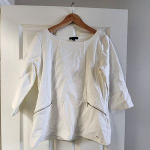 Tommy Hilfiger off white knit top